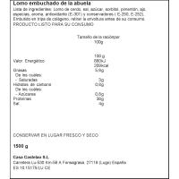 Lomo embuchado extra CASA CASTELAO, al corte, compra mínima 100 g