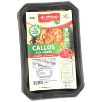 Callos rojos con jamón al vacío EL CHICO, bandeja 500 g