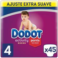 Pañal Pants 9-15 kg T. 4 Extra DODOT Activity, paquete 45 uds