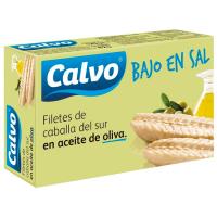 Caballa baja en sal en aceite de oliva CALVO, lata 120 g Caballa baja en sal en aceite de oliva CALVO, lata 120 g