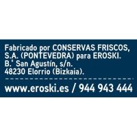 Atún claro al natural EROSKI, pack 6x56 g