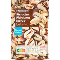 Pistacho tostado sin sal EROSKI, bolsa 175 g