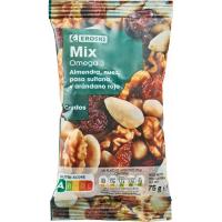 Mix omega 3 sin sal añadida EROSKI, bolsa 75 g