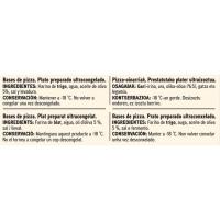 Base de pizza EROSKI basic, pack 2x150 g