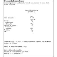 Perlas de Mozzarella ASTURIANA TOSCANELLA, tarrina 125 g