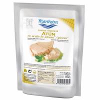 Atún de aceite de girasol MARIÑEIRA, bolsa 1 kg