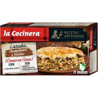 Lasaña de champiñones-boletus LA COCINERA, caja 500 g