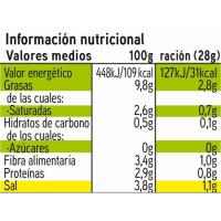 Aceitunas verdes en rodajas EROSKI, frasco 85 g
