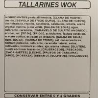 Tallarines al wok, al peso, compra mínima 250 g