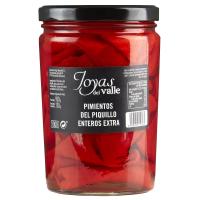 Pimiento de piquillo extra JOYAS DEL VALLE, frasco 750 g