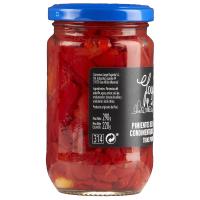 Pimiento piquillo 1ª tiras con ajo JOYAS DEL VALLE, frasco 220 g