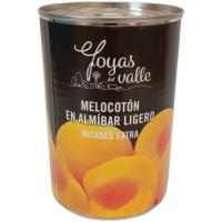 Melocotón en almíbar en mitades JOYAS DEL VALLE, lata 240 g