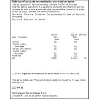 Refresco de cola al limón sin azúcar COLA COCA, lata 33 cl