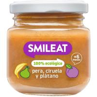 Tarrito de 3 frutas ecológico SMILEAT, tarro 130 g