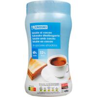 Soluble de cacao sin azúcares añadidos EROSKI, bote 400 g