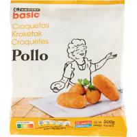 Croquetas de pollo EROSKI BASIC, bolsa 500 g