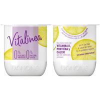 Yogur desnatado sabor limón DANONE VITALINEA, pack 4x120 g