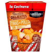 Tiras de pollo americano LA COCINERA, caja 350 g