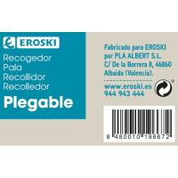 Recogedor con palo plegable EROSKI, pack 1 ud.