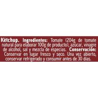 Ketchup menos azúcares EROSKI, bote 530 g