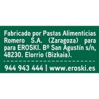 Fideo cabellín EROSKI BIO, paquete 500 g