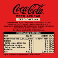 Refresco de cola COCA COLA Zero Zero, pack 6x20 cl