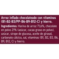 Cereales de arroz inflado chocolate EROSKI, caja 500 g