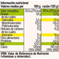 Yogur sabor plátano EROSKI BASIC, pack 4x125 g