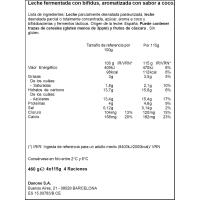 Activia cremoso sabor coco ACTIVIA, pack 4x115 g