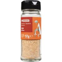 Ajo para sazonar EROSKI, frasco 57 g