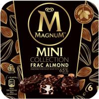 Helado mini frac de almendra MAGNUM, 6 uds., caja 276 g