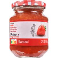 Mermelada de fresa EROSKI basic, frasco 340 g