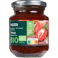 Mermelada bio de fresa EROSKI, frasco 340 g