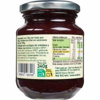 Mermelada bio de arándanos-frambuesa EROSKI BIO, frasco 340 g
