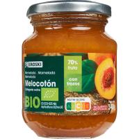 Mermelada de melocotón EROSKI BIO, frasco 340 g