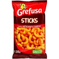 Sticks de queso y kétchup GREFUSA, bolsa 135 g