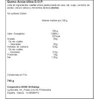 Queixo Arzúa Ulloa D.O.P. O CAMIÑO HOXE, pieza 740 g
