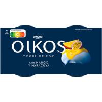 Yogur cremoso de mango-maracuyá OIKOS, pack 2x110 g