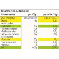 Barritas frutos secos con frutos rojos EROSKI, 140 g