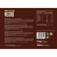 Bombón negro MASTRO GELATO, caja 480 ml