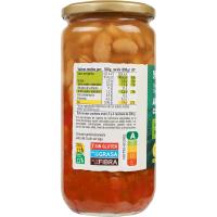 Alubias con verduras EROSKI BIO/ECO, frasco 700 g