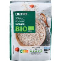 Copos de avena integrales EROSKI BIO, paquete 500 g