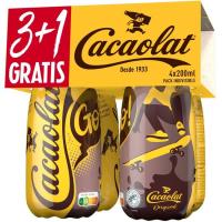 Batido de cacao CACAOLAT, pack 3+1x200 ml