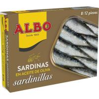 Sardinilla en aceite de oliva ALBO, lata 107 g