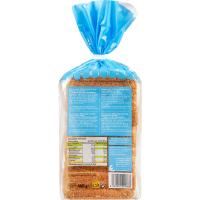 Pan con corteza 0% azúcar 100% integral EROSKI, paquete 460 g