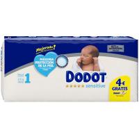 Pañal 2-5 kg Talla 1 DODOT Sensitive, paquete 44 uds