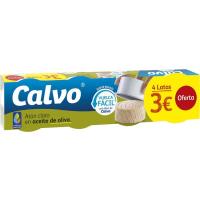 Atún claro en aceite de oliva CALVO, pack 4x65 g