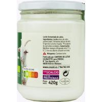 Kefir de leche de cabra EROSKI BIO, frasco 420 g