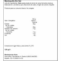 Mantequilla sin sal ARIAS, pack 2x62,5 g