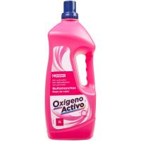 Gel activo quitamanchas oxi color EROSKI, garrafa 2 litros